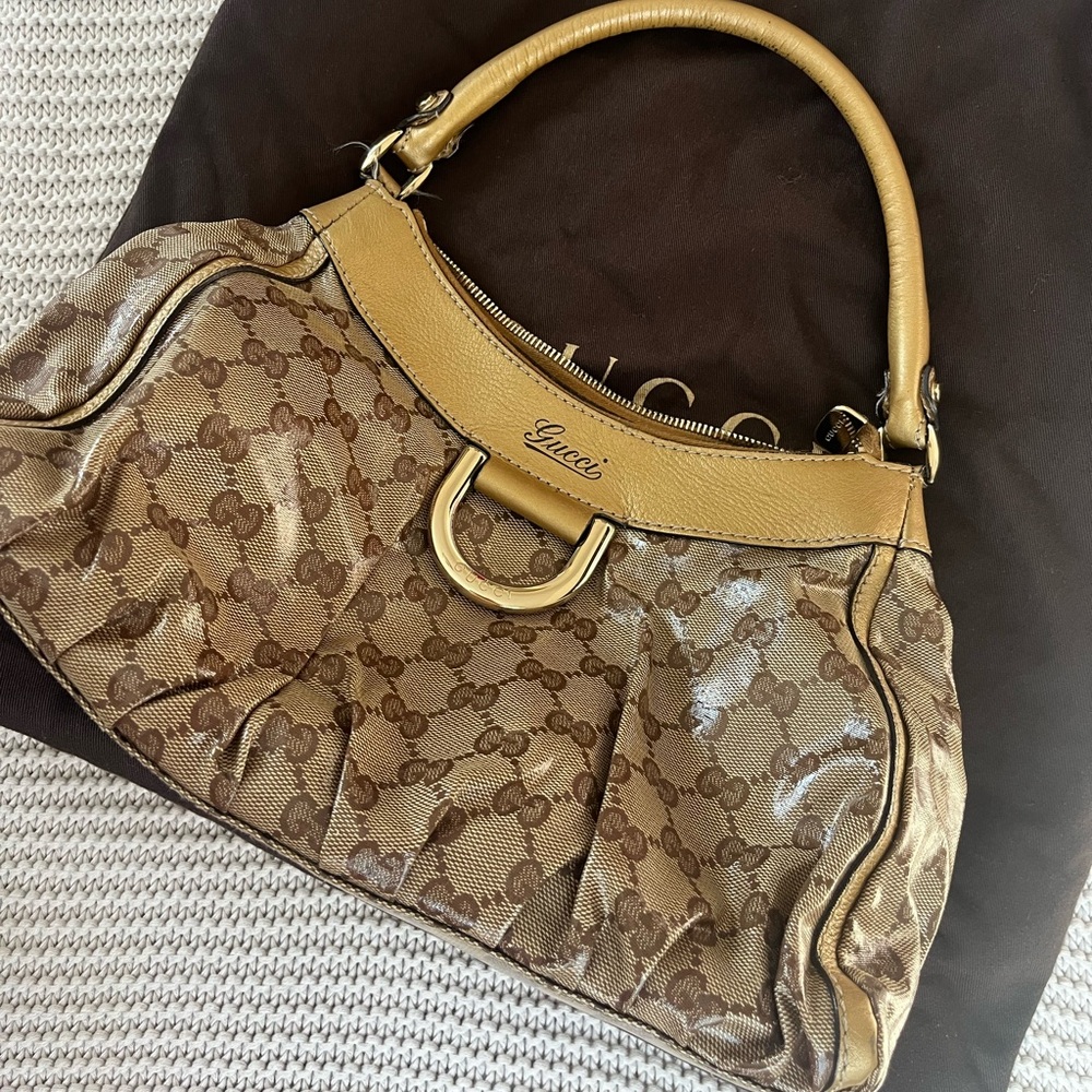 Gucci glossy leather bag vintage circa 2010